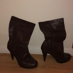 Cole Haan croc booties